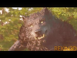 Werewolf in action