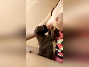 Milky Delights: Milly and her Puppy in a Stripping Chapter