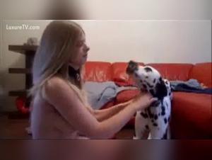 Animal Fantasies Made Real: Blonde Teens & Dogs