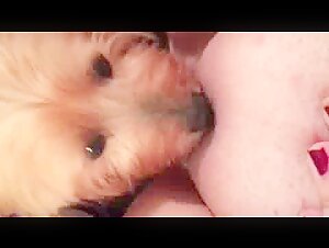 Intimate Moment with a Dog