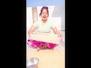 Indian Woman and her Dog