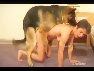 Woman and Dog: A Forbidden Meeting