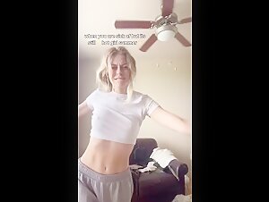 Sexy woman with a naughty dog