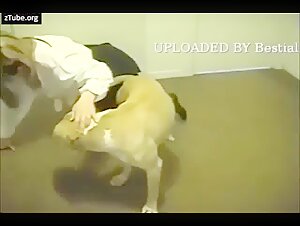 Bestiality Evening with a Blonde Beginner