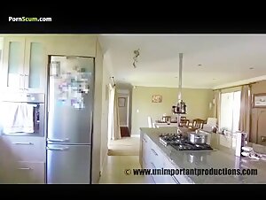 Beautiful brunette gets fucked by a dog